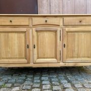 Buffet Louis XV décapé en merisier massif 1970 165cm