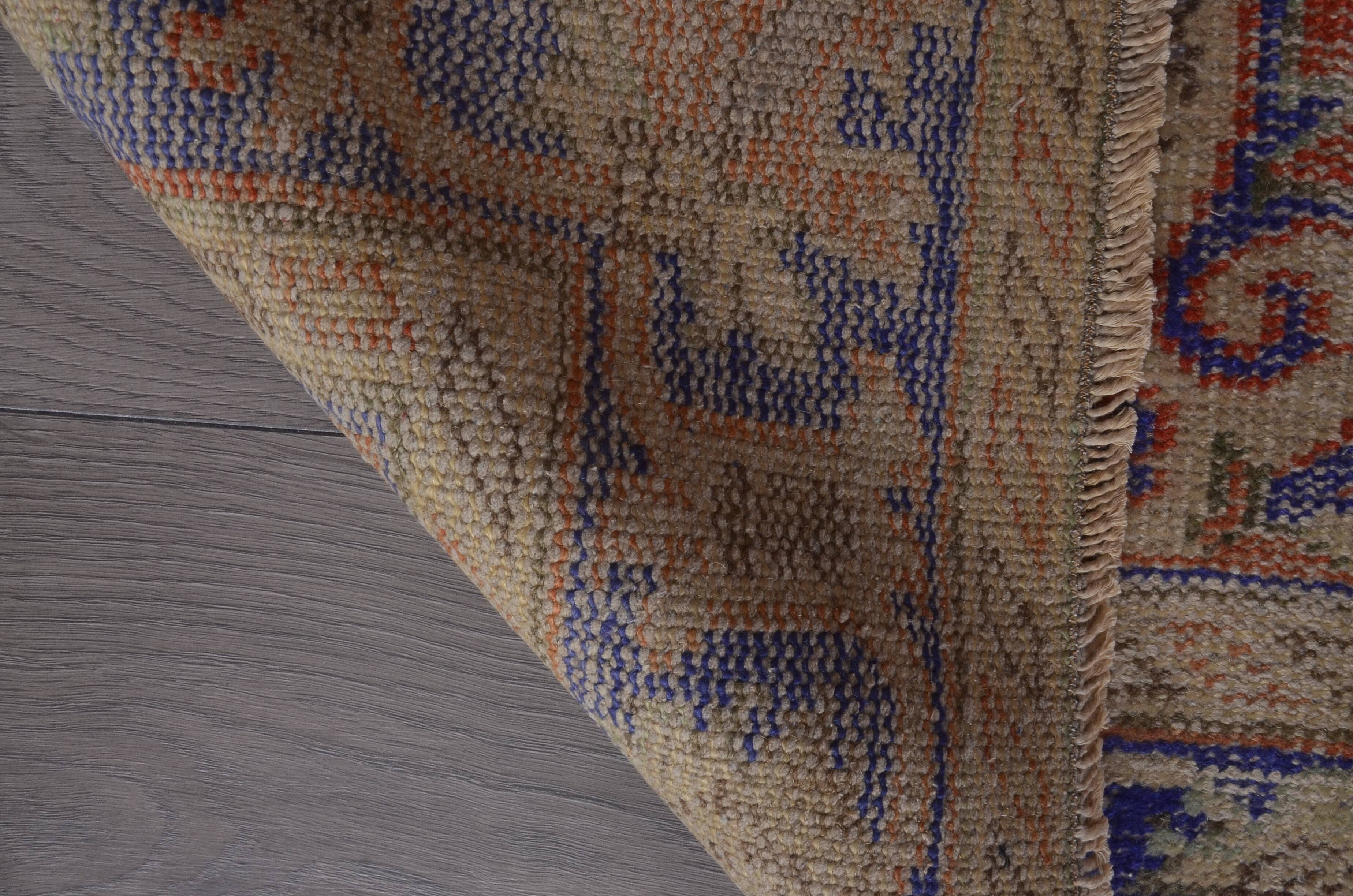 Anatique Handmade Vintage Oushak Carpet sku 2300