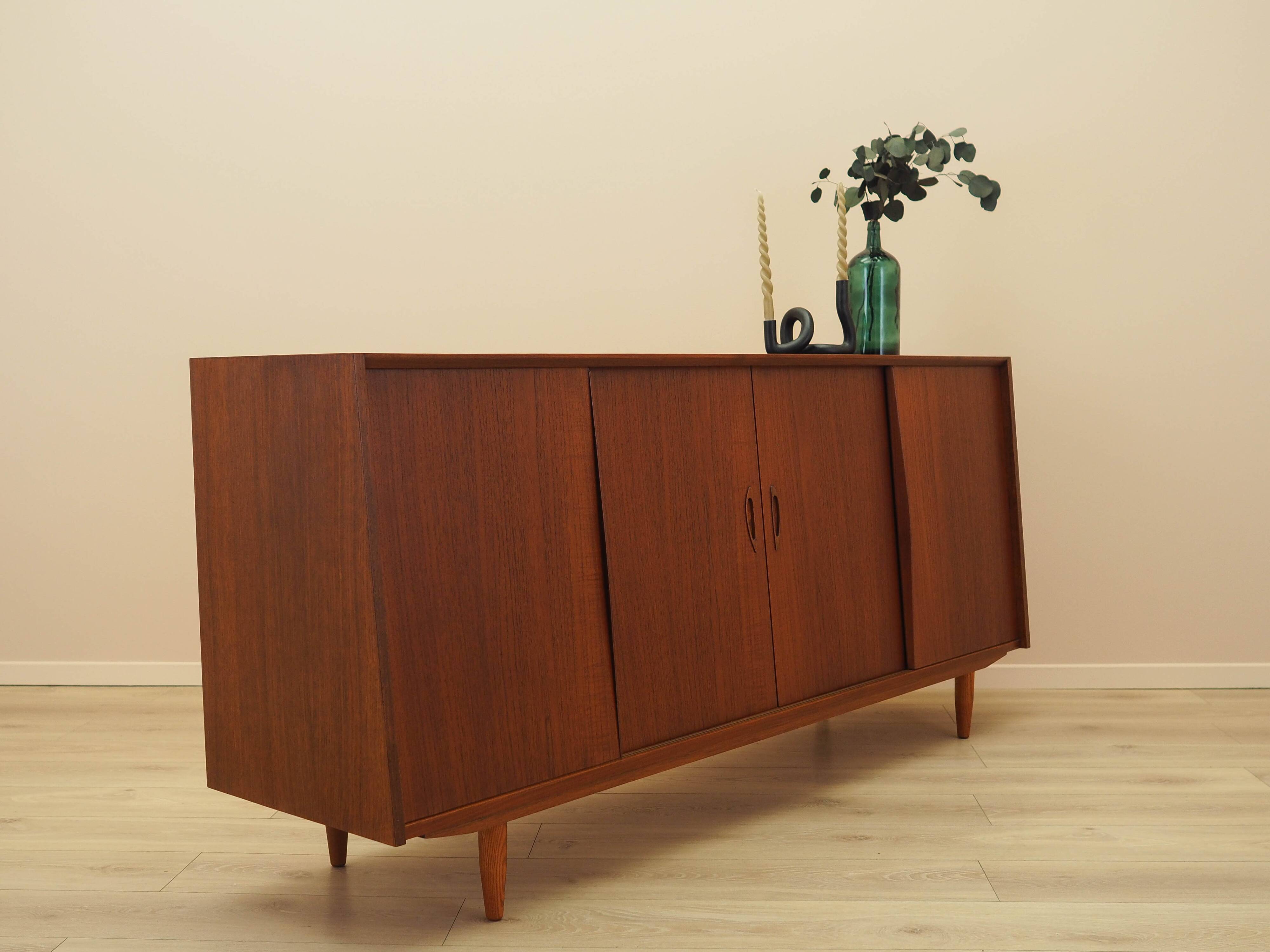 Teak sideboard, Danish design, 1970s, production: Denmark