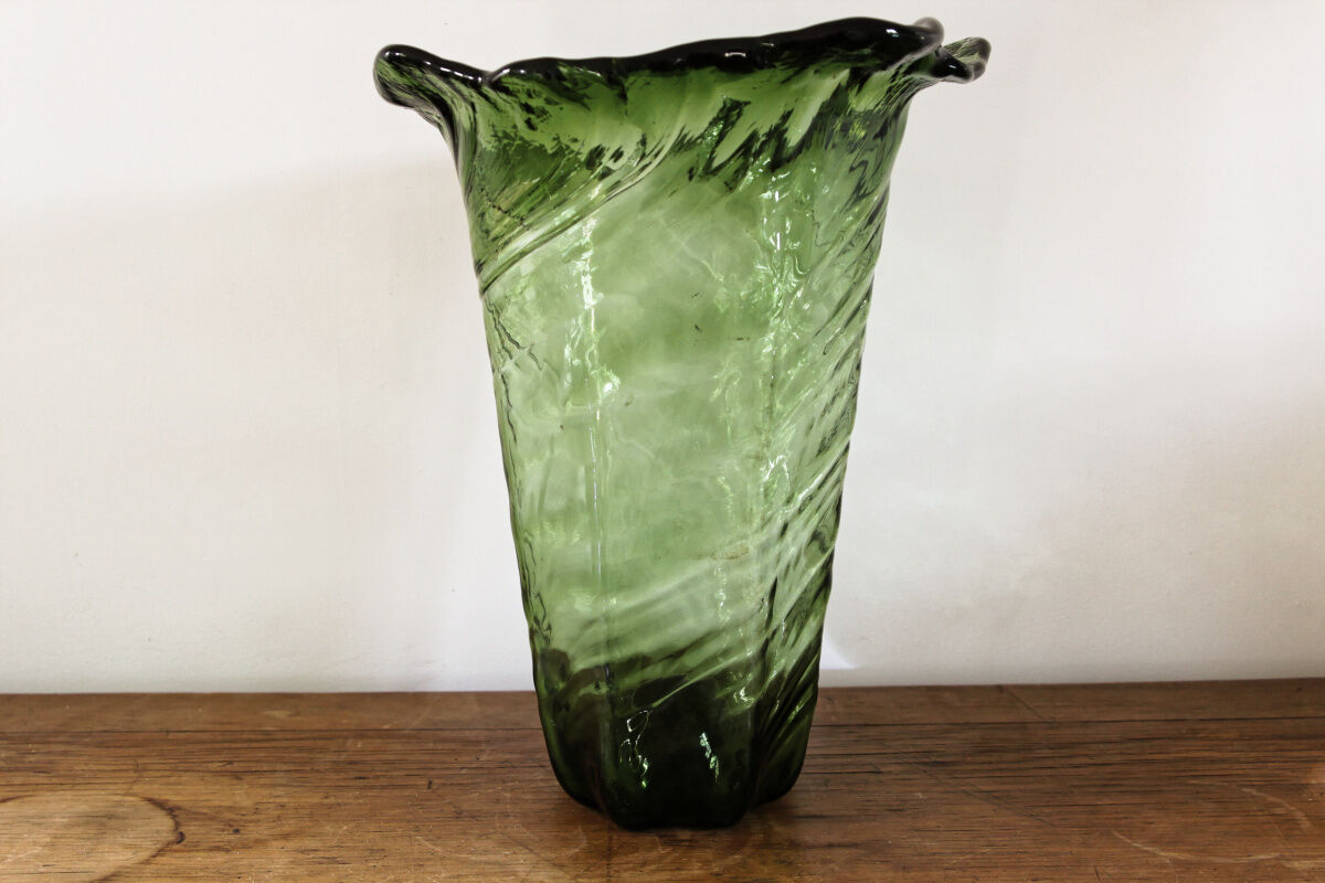 Vase glass bottle, 30s