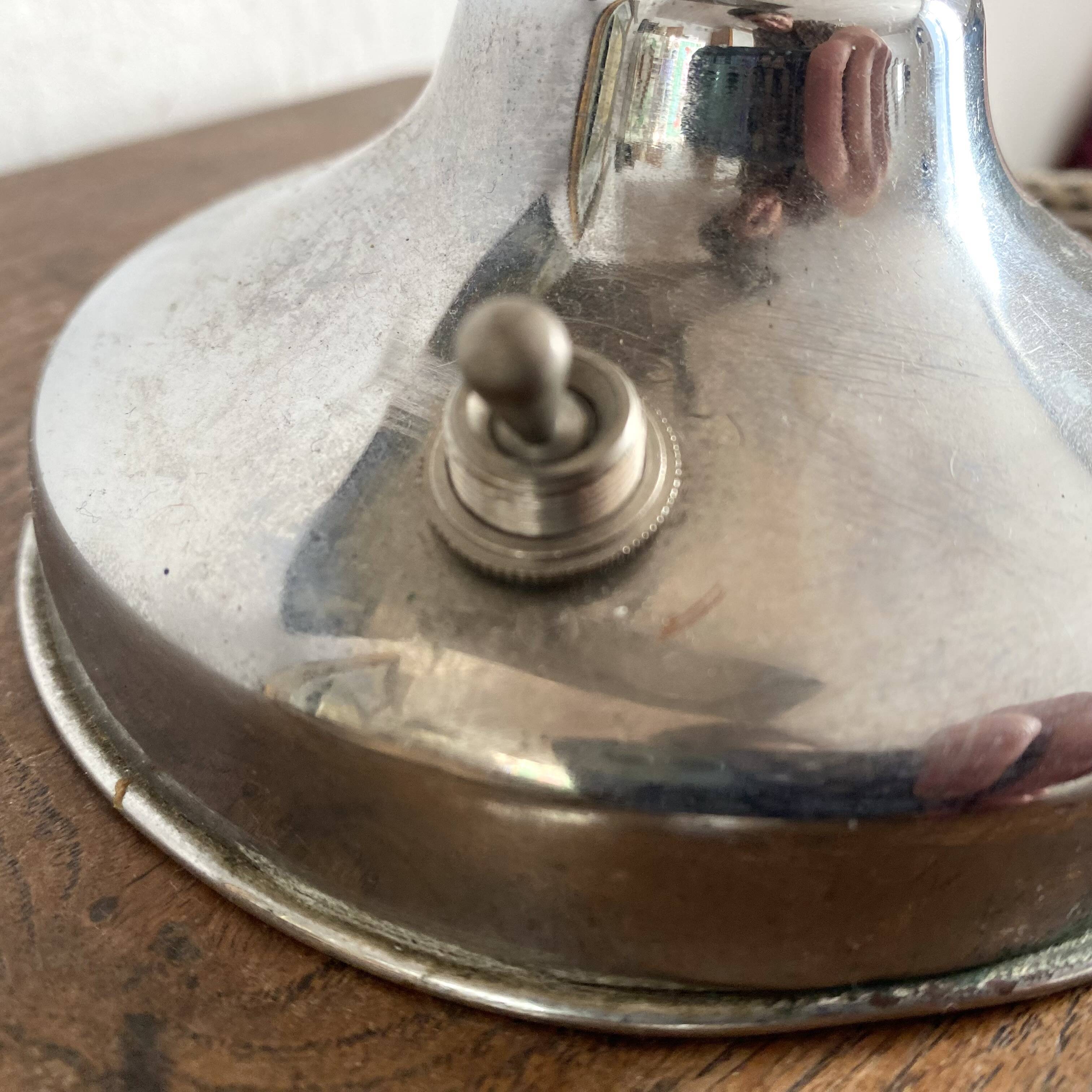 Art Deco industrial style chrome desk lamp – workshop lamp