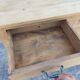 Bahut buffet furniture of old raw wood shallow