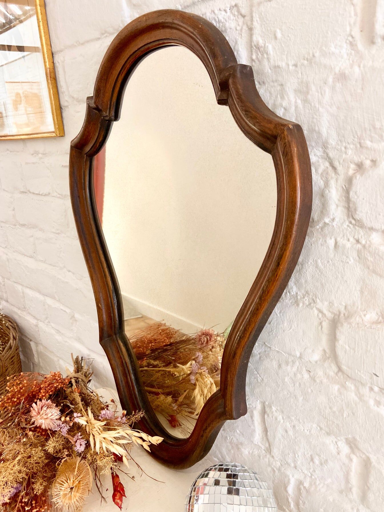 Wooden mirror