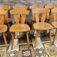 Set of 8 bistro chairs from the 1960s