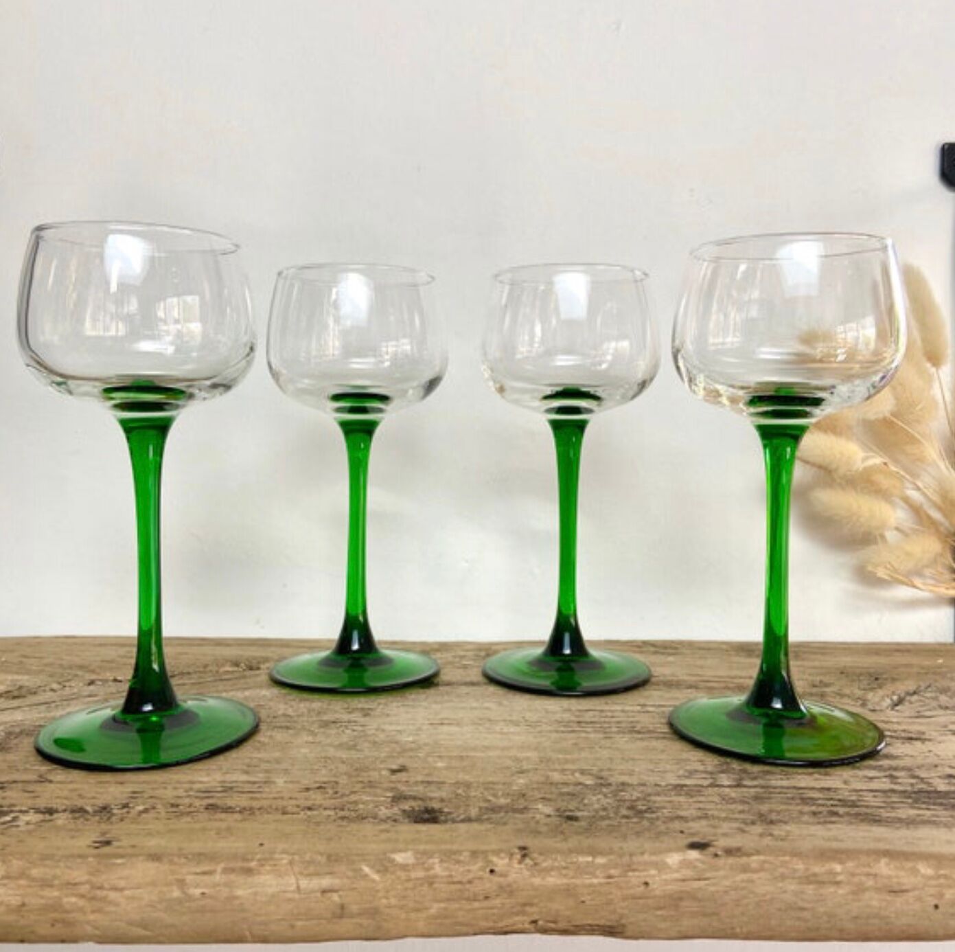 4 verres Luminarc France vintage
