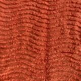 Orange chenille double bed cover