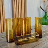 6 Verres ambrés