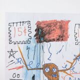 Jean-Michel Basquiat. Numbered colour silkscreen. 1990s.