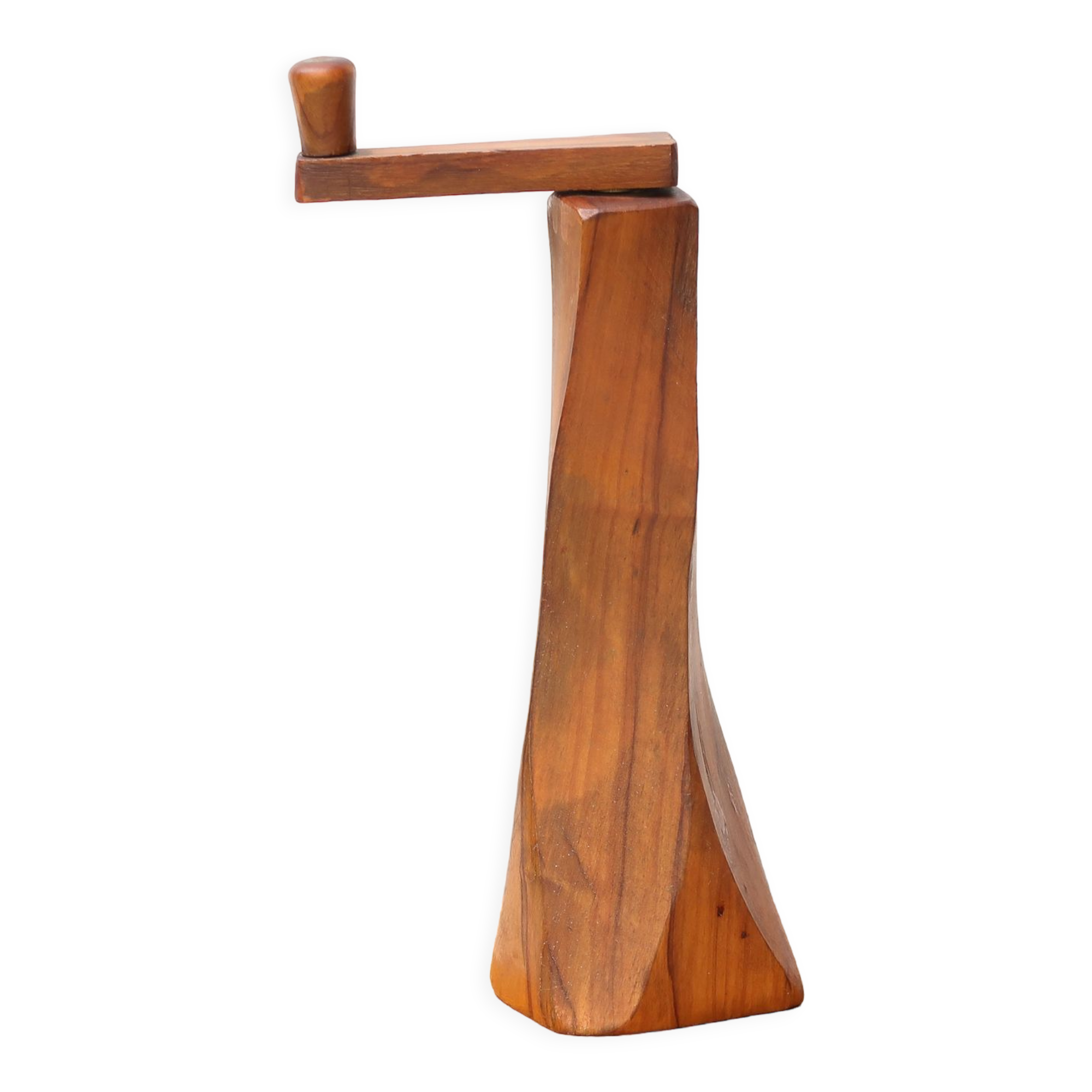 Wooden pepper mill, free-form, 70s