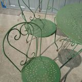 Garden furniture in wrought iron