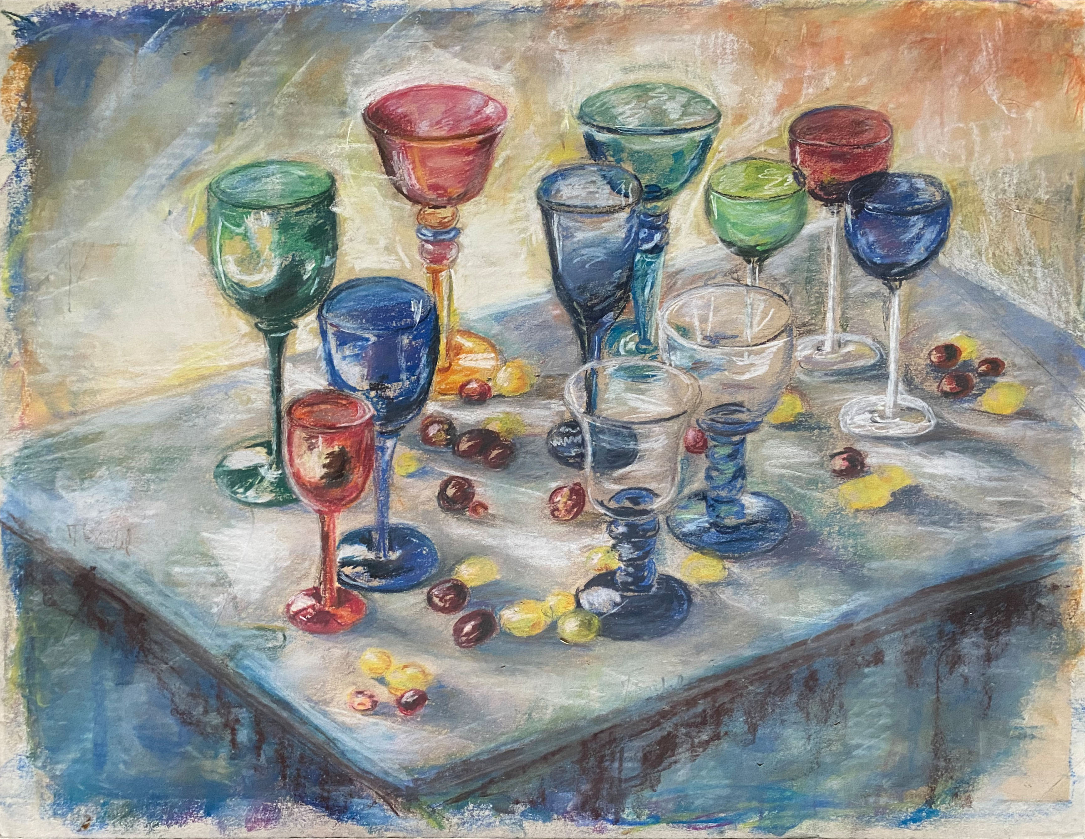 "Let's raise our glasses" by Martine Bardel