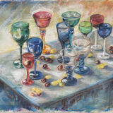"Let's raise our glasses" by Martine Bardel