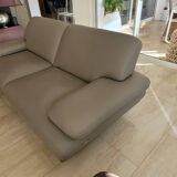 Canapé cuir pleine fleur 3 places roche bobois