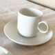 Rosenthal Studio Linie, white cups and saurcers, model DUO, designed by Ambrogio Pozzi