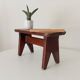 Vintage wooden plant stand stool