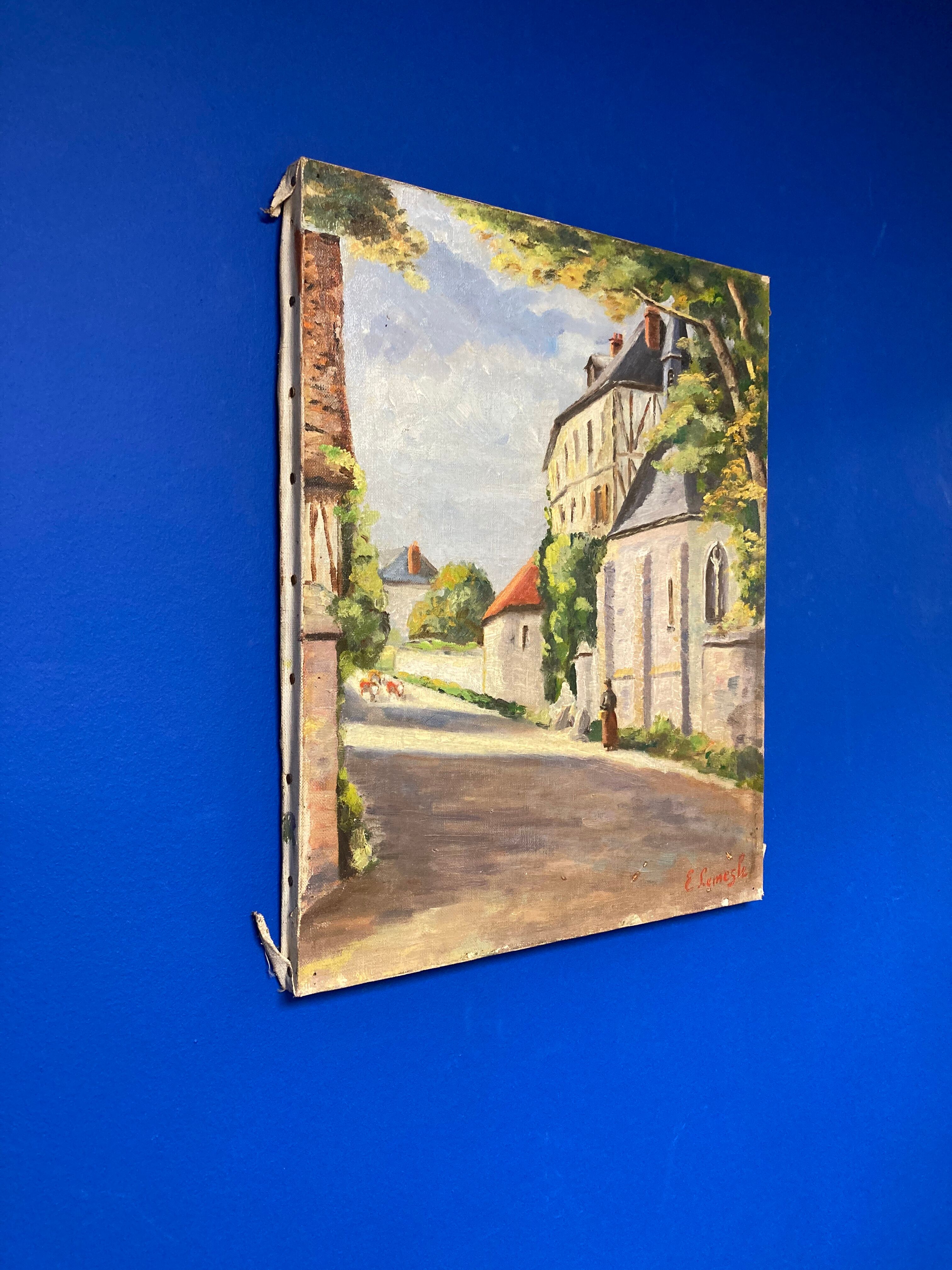 Huile sur toile vintage
