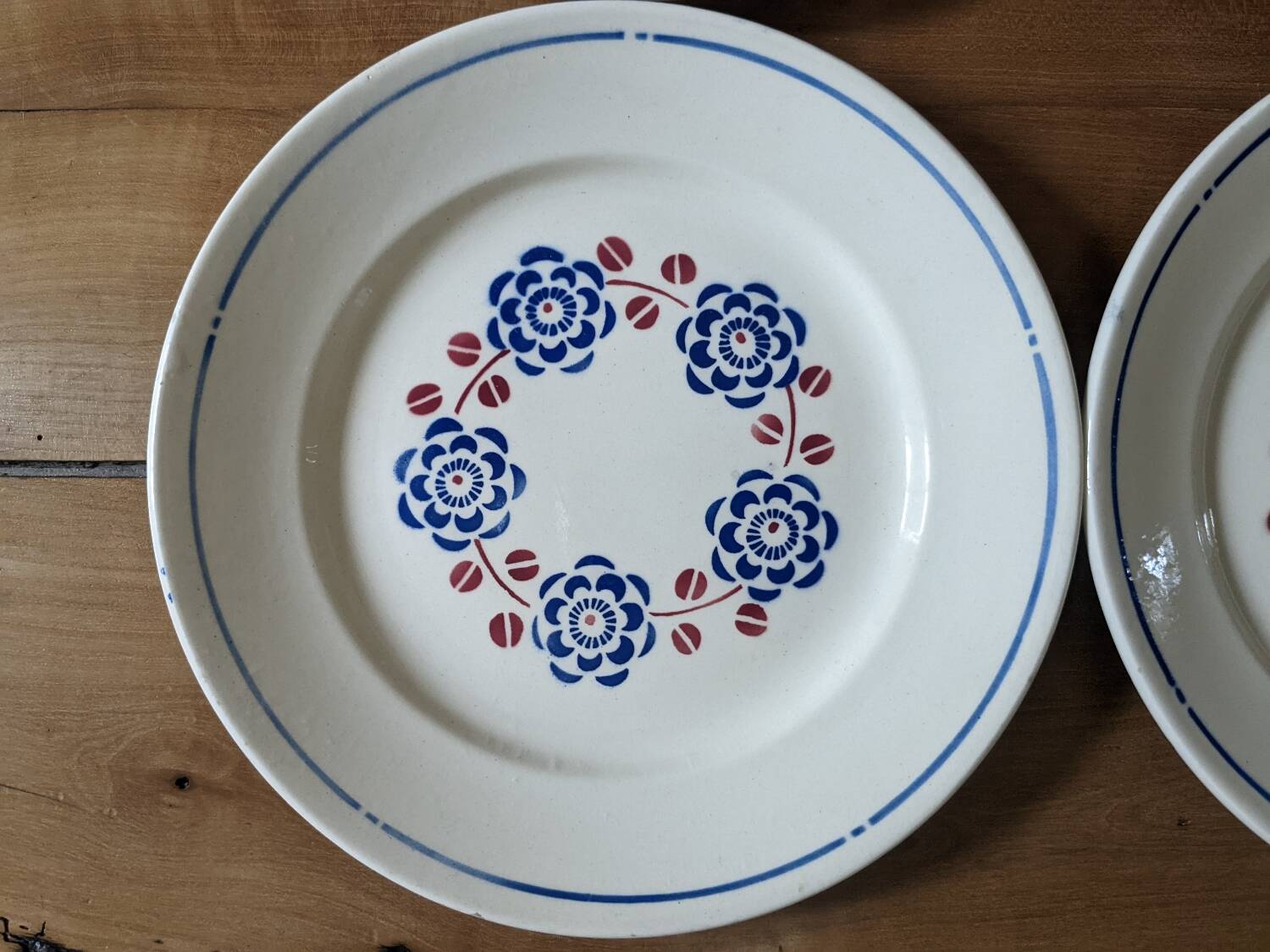 Six Badonviller Bagatelle flat plates