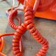 Vintage orange dial phone
