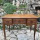 Louis XV style carved solid oak writing table, 19th century