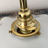 New electrified white opaline wall lamp