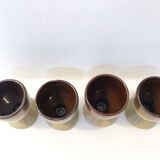 4 stoneware shells, 1970