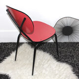 Red formica chair from the 1960s