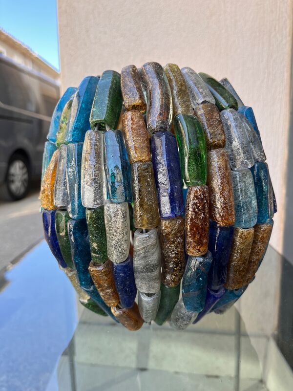 lustre en pate de verre Murano vintage
