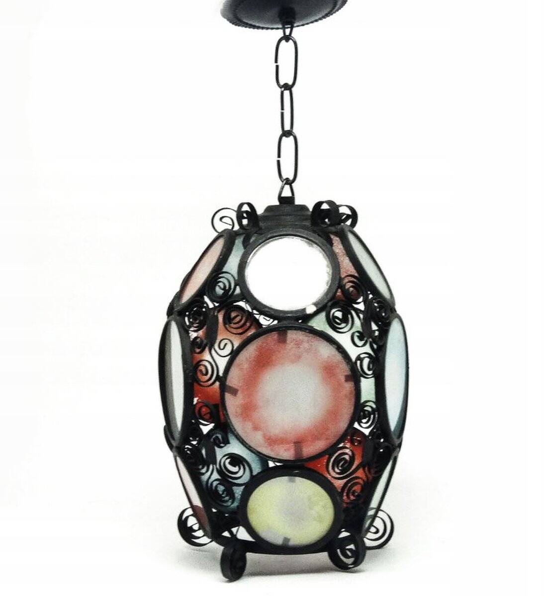 Pop-art pendant lamp, Poland, 1970s