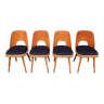 Set 4 chaises TON515 design Oswald Haerdtl 1955