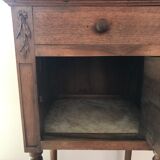Old marble bedside table