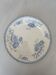 Old flat plate, light blue ironstone from Sarreguemines, model r.
