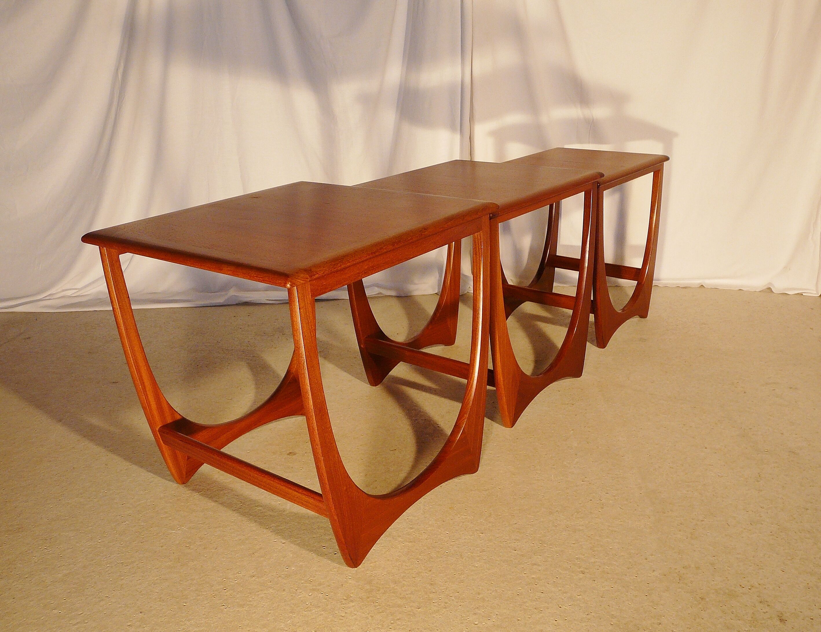 Scandinavian teak nesting tables brand G Plan