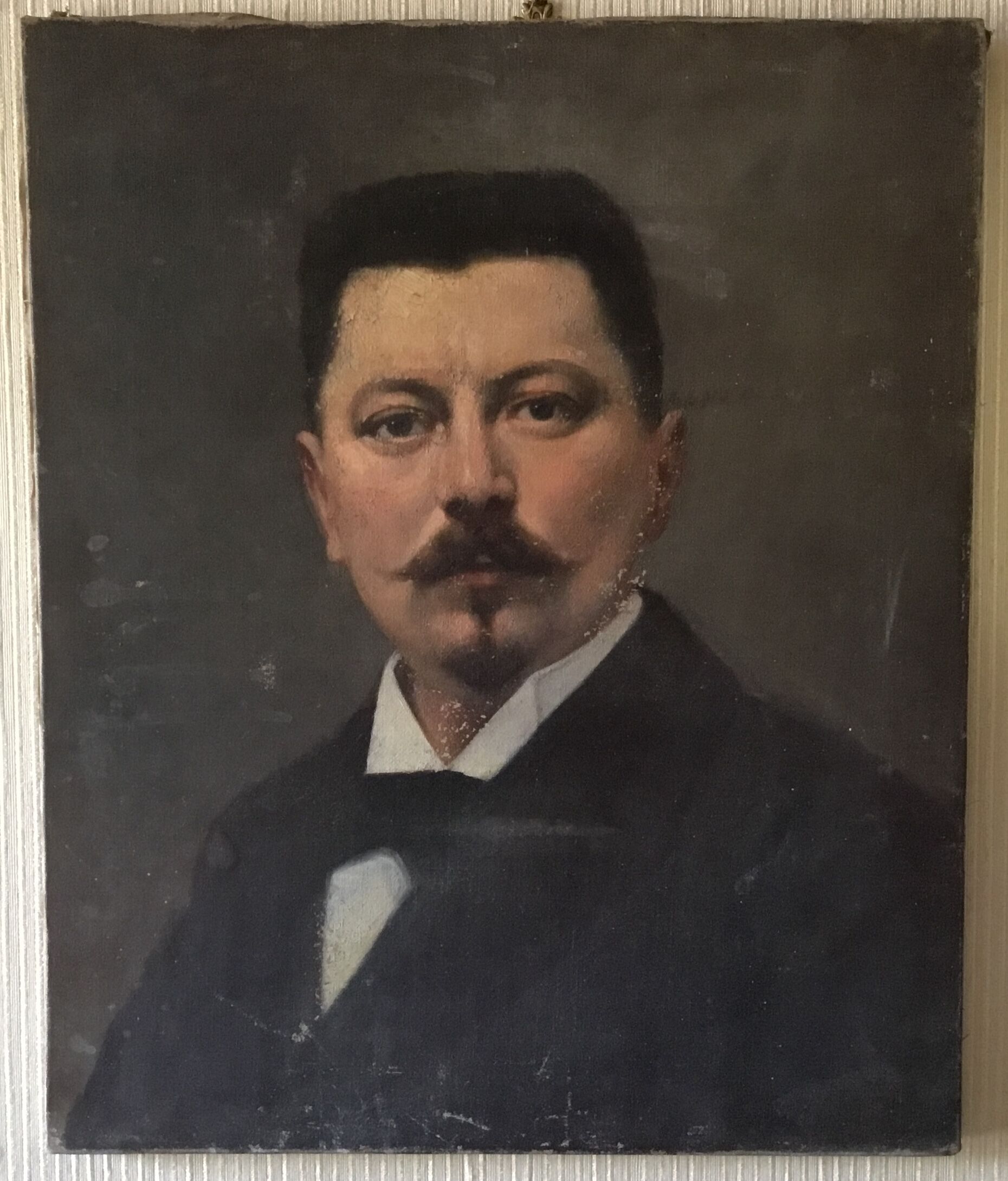 Portrait man with the mustache XIX