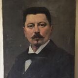 Portrait man with the mustache XIX