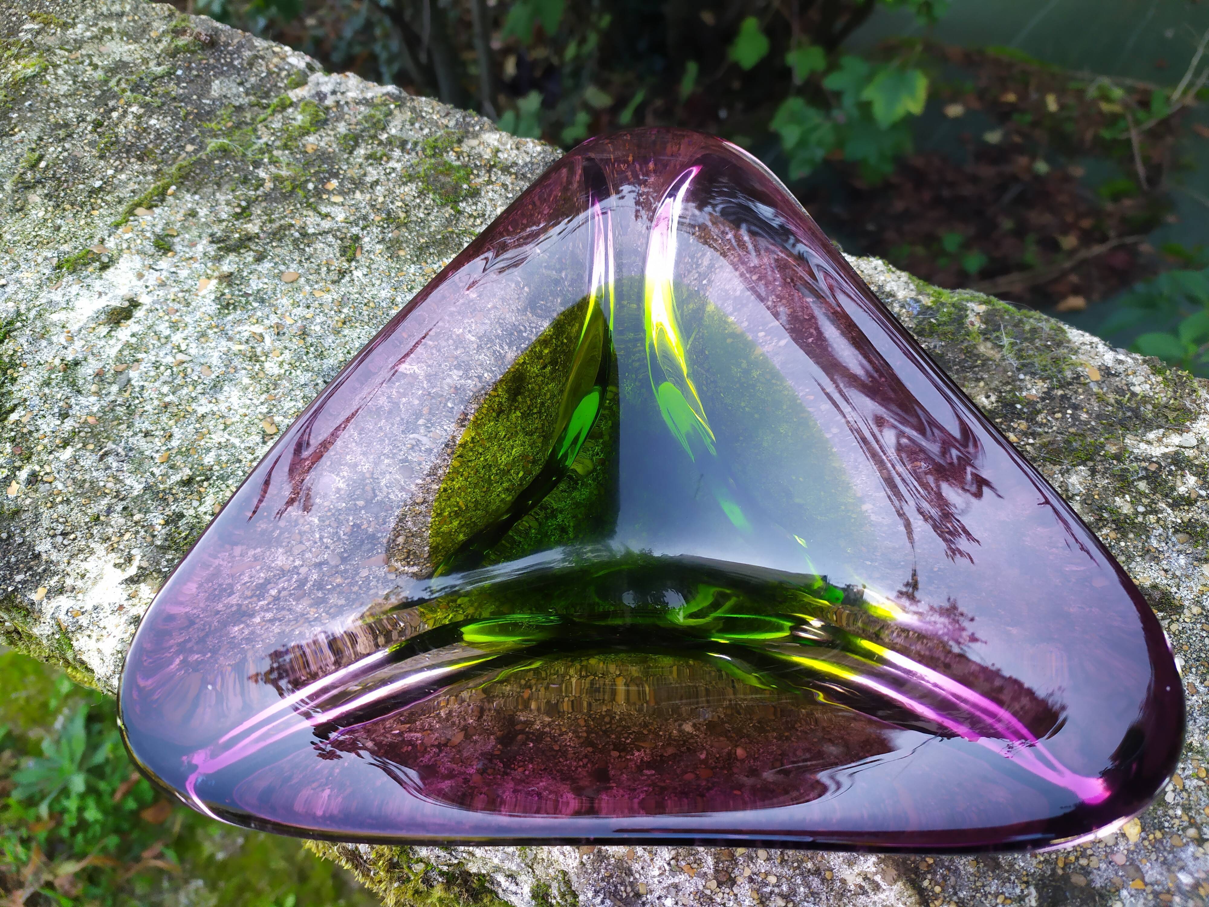 Blown glass cup from the 70s