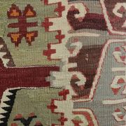 1970s Vintage Turkish Handmade Wool Cotton Colorful Kilim Rug 157x365