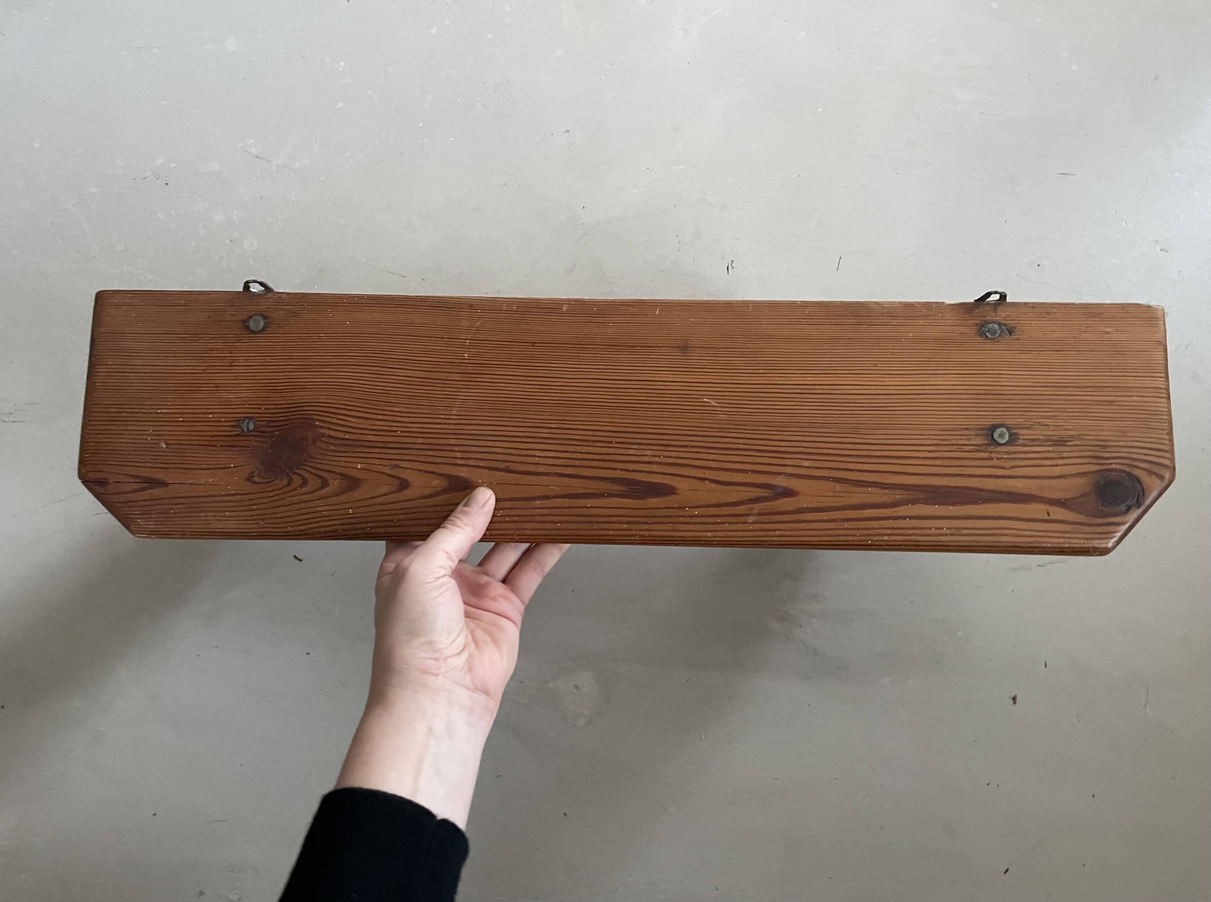 Small pine wall shelf