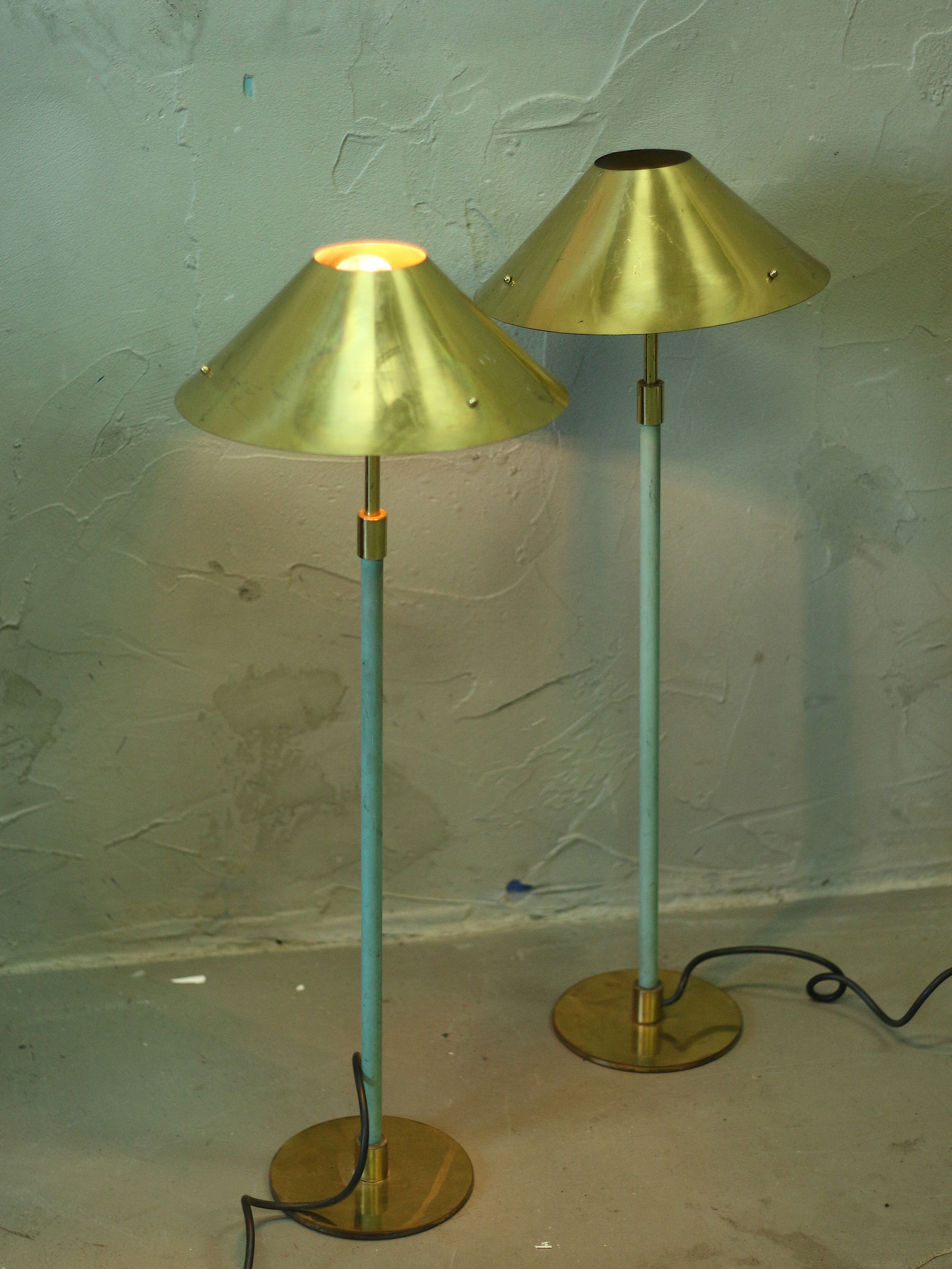 Pair of mid century lamps, 1970's