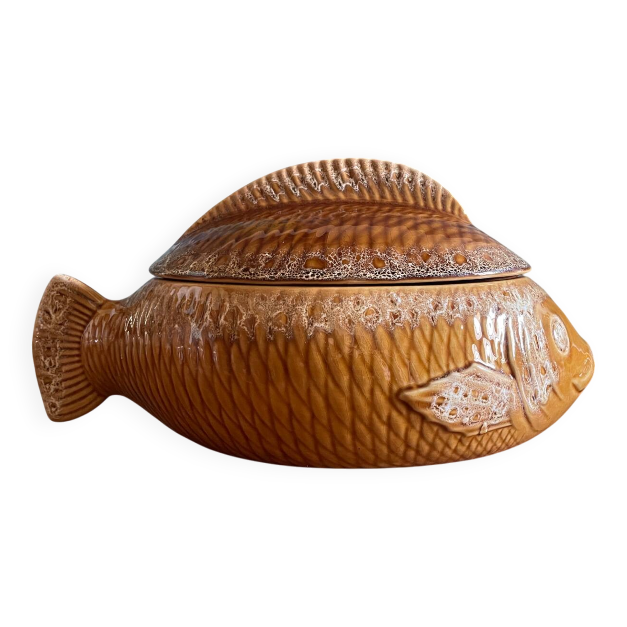 Soupière poisson Sarreguemines