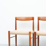 Vintage teak dining chairs by Henry Walter Klein for Bramin, 1960s, set of 4