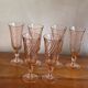 6 coupes à champagne Rosaline