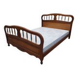 Louis XV style bed in cherry wood