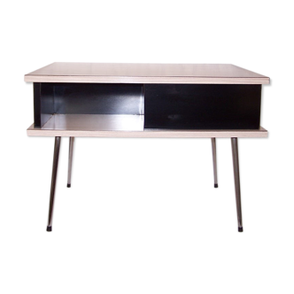 Table basse formica avec rangements - années 50
