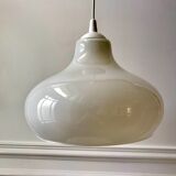 supension en opaline blanche design champignon années 70