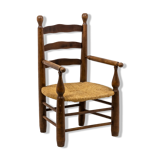 Pair of mulched armchairs made of natural beech, 1950s