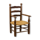 Pair of mulched armchairs made of natural beech, 1950s