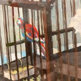Peinture à la gouache vintage