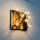 Vintage German Brass Ceiling or Wall Lamp from Sölken, 1970s