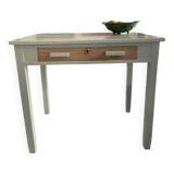 Bureau en bois peint