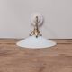 Vintage lampshade in white opaline